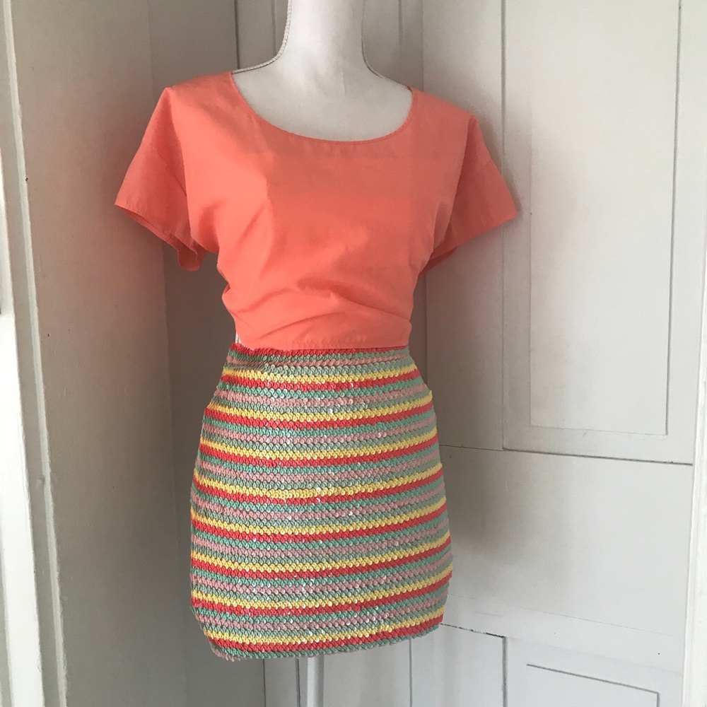 Sequins Mini Skirt